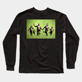 Banksy Riot Police In The Field Art Long Sleeve T-Shirt